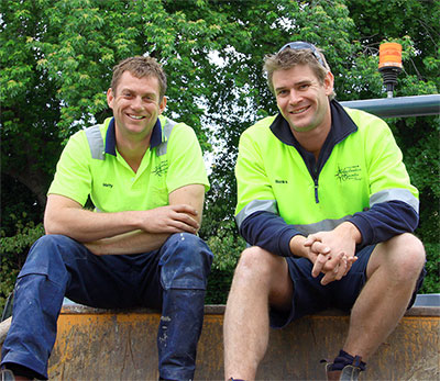 Matt Seymour & Steve Blencowe from Apex Landscapes will be helping to construct the Ian Barker Gardens 2014 Melbourne International Flower & Garden Show garden entitled, 'Leftovers'.