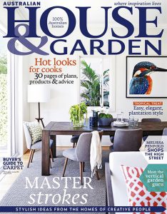 Cover of the March issue of Australian House & Garden which features an article on the Box Hill garden designed by Ian Barker Gardens.