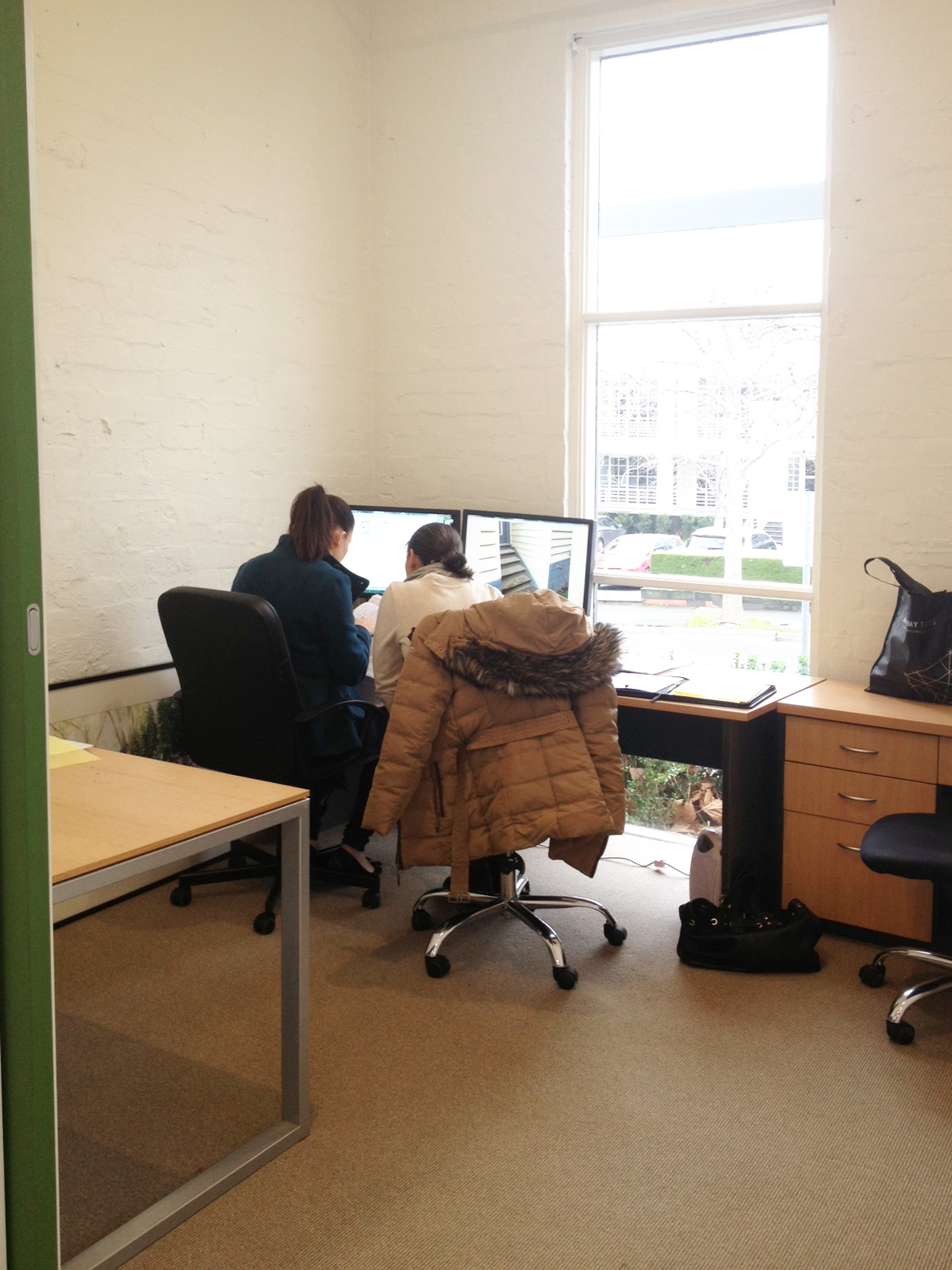 Ian Barker Gardens new office at 216 Canterbury Road, Canterbury - Design Manager Bethany's office.