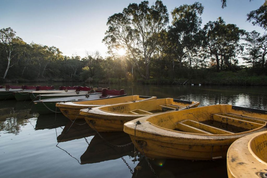 Studley park boathouse yellow boat