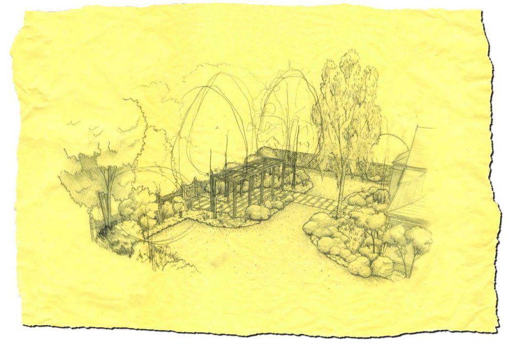 Armadale garden design project by Ian Barker Gardens