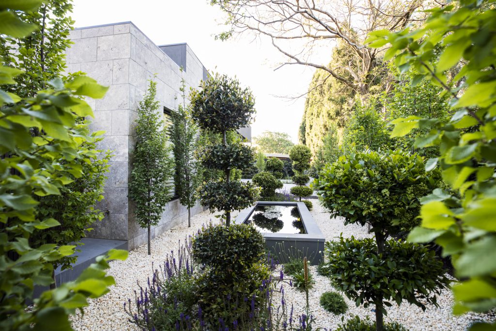 Classic formal garden design by Ian Barker Gardens at Deepdene project